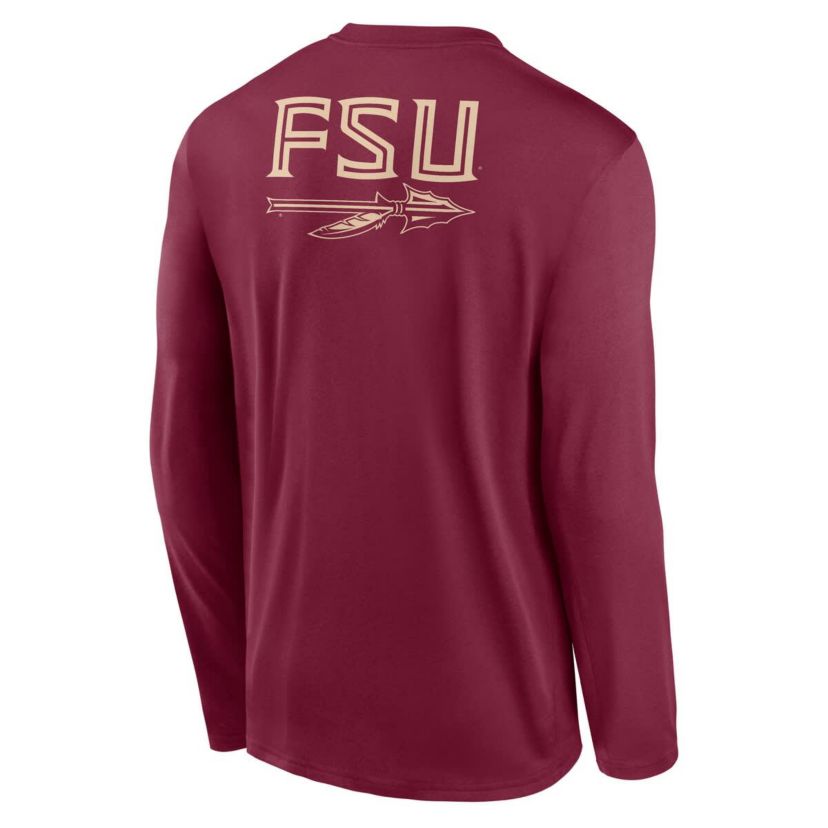 NCAA Nike Florida State Seminoles Primetime Campus 2-Hit Legend Dri-FIT Long Sleeve T-Shirt