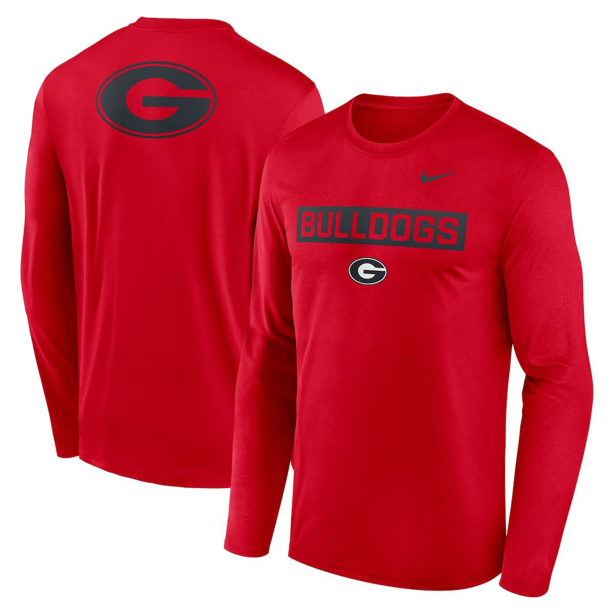 NCAA Nike Georgia Bulldogs Primetime Campus 2-Hit Legend Dri-FIT Long Sleeve T-Shirt