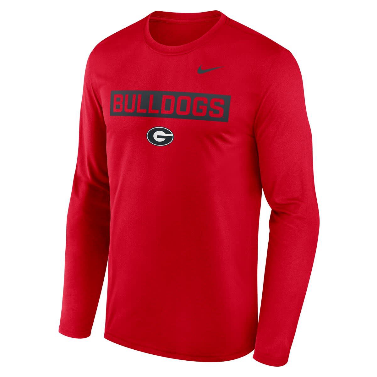 NCAA Nike Georgia Bulldogs Primetime Campus 2-Hit Legend Dri-FIT Long Sleeve T-Shirt