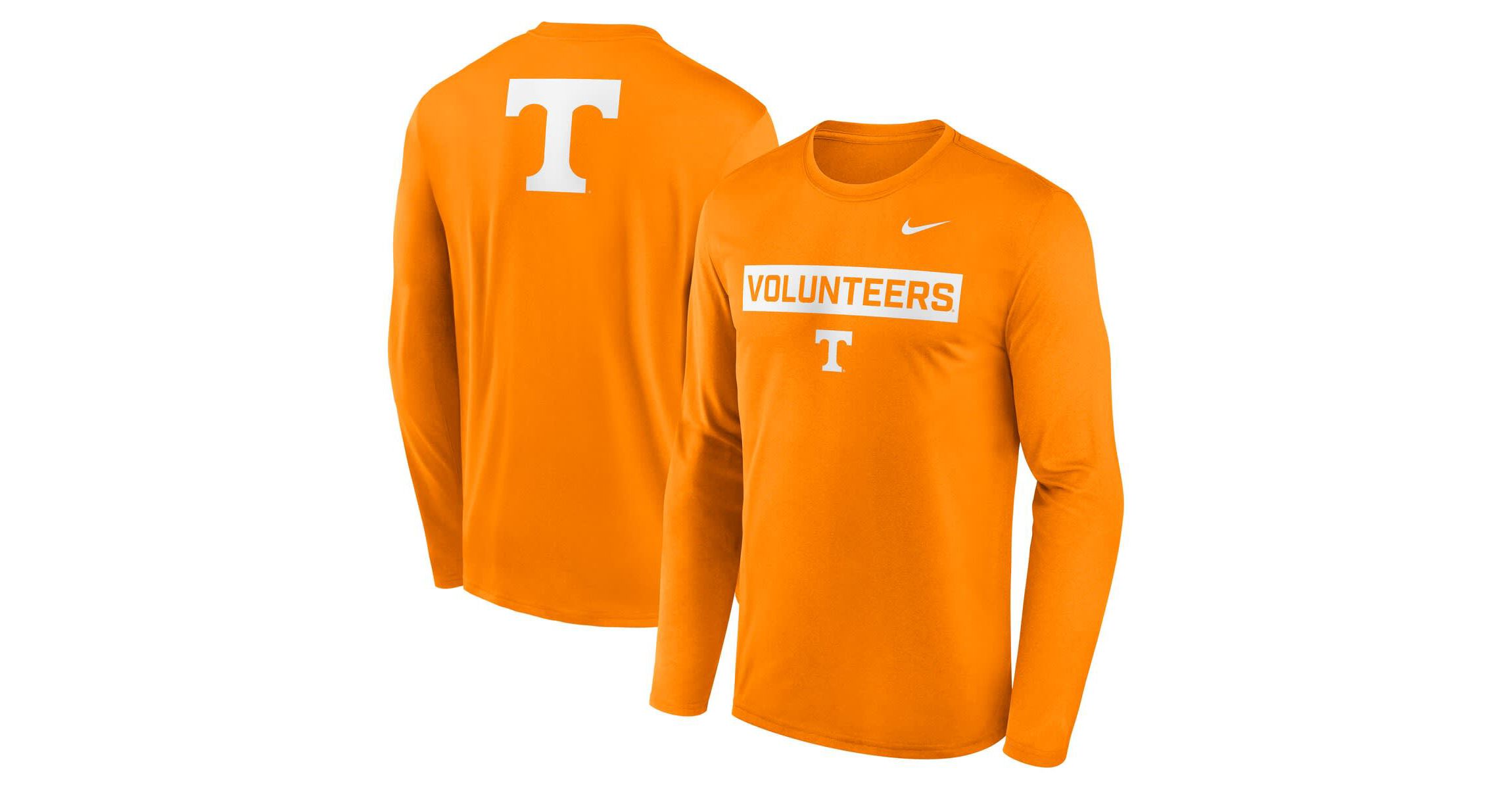 NCAA Nike Tennessee Tennessee Volunteers Primetime Campus 2-Hit Legend Dri-FIT Long Sleeve T-Shirt