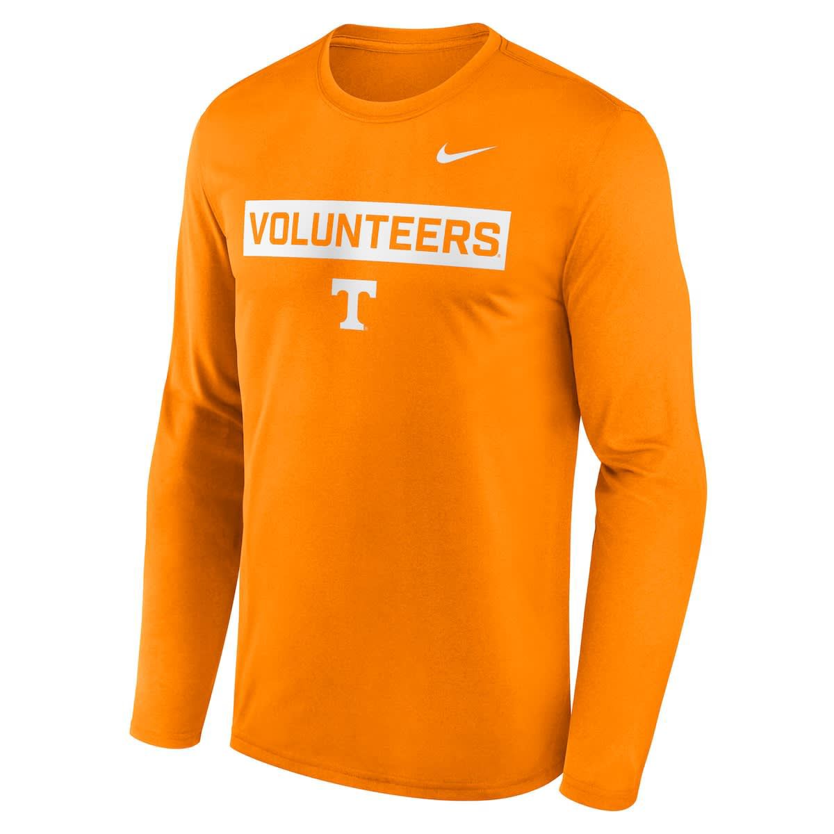 NCAA Nike Tennessee Tennessee Volunteers Primetime Campus 2-Hit Legend Dri-FIT Long Sleeve T-Shirt
