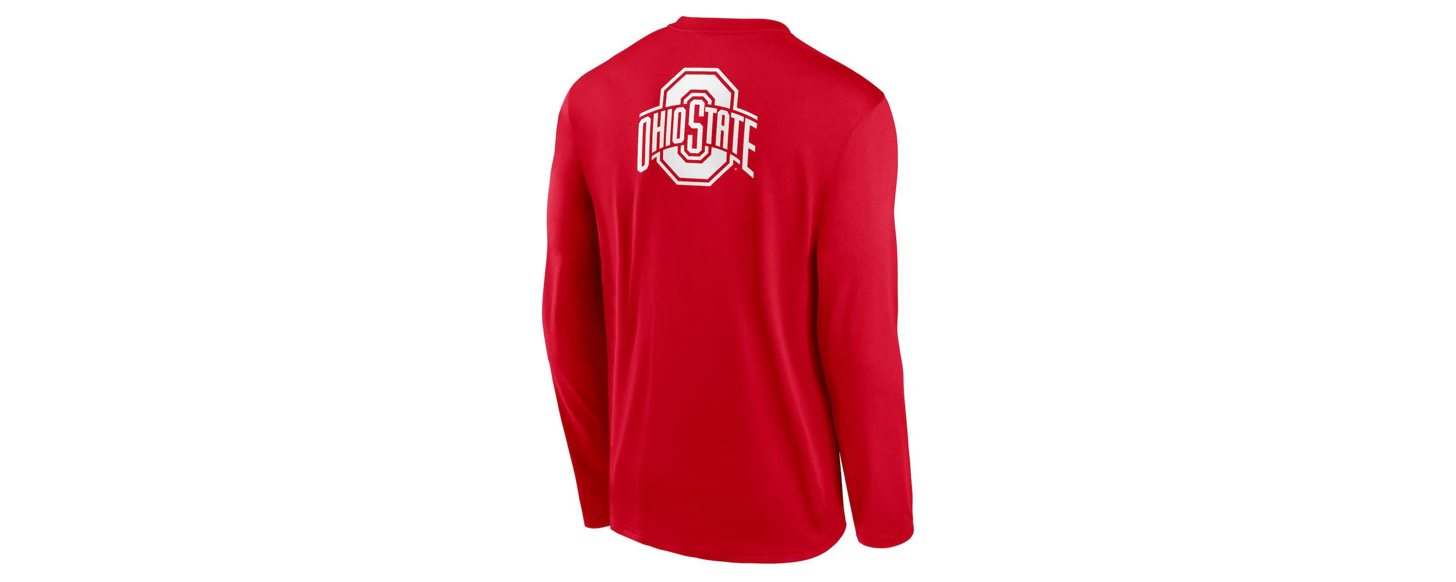 NCAA Nike Ohio State Buckeyes Primetime Campus 2-Hit Legend Dri-FIT Long Sleeve T-Shirt