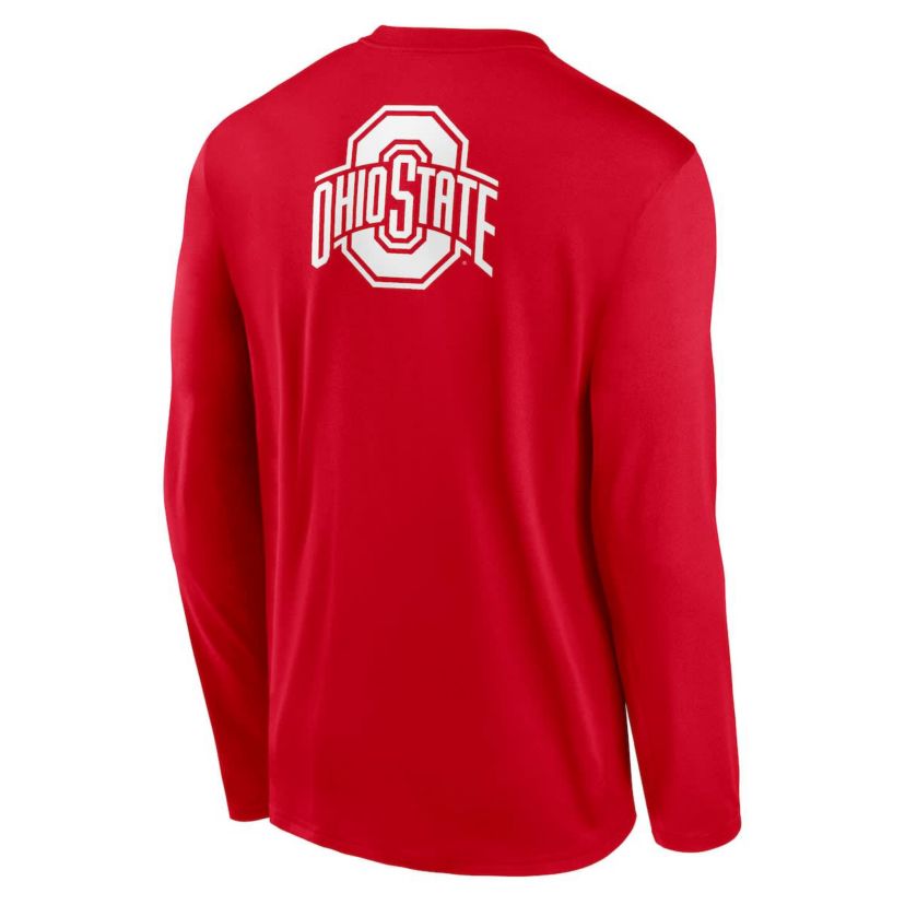 NCAA Nike Ohio State Buckeyes Primetime Campus 2-Hit Legend Dri-FIT Long Sleeve T-Shirt