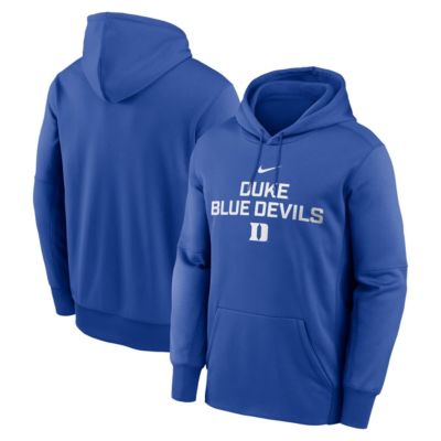 Men's Duke Blue Devils NCAA Nike Duke Devils Team Stacked Performance Pullover Hoodie