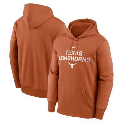 Men's NCAA Nike Texas Texas Longhorns Team Stacked Performance Pullover Hoodie, Orange, 2XL