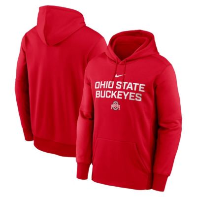 Men's NCAA Nike Ohio State Buckeyes Team Stacked Performance Pullover Hoodie, 2XL