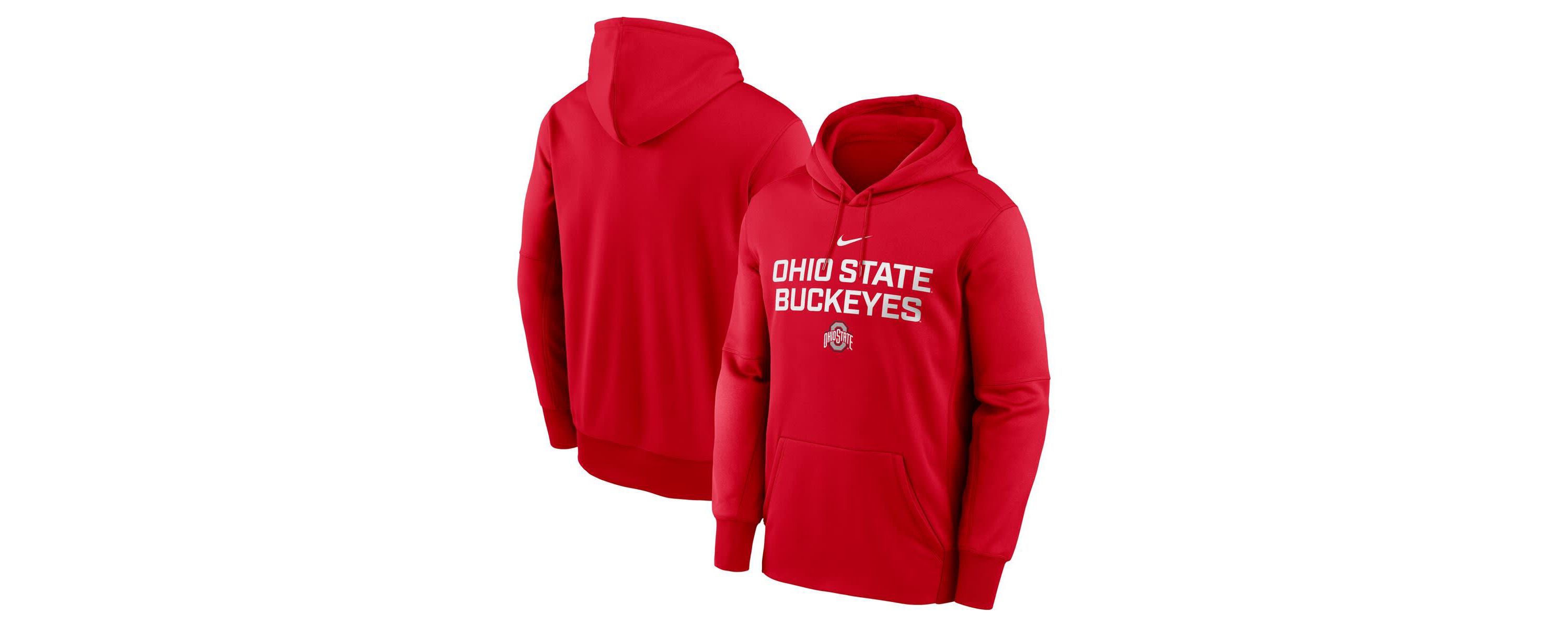 NCAA Nike Ohio State Buckeyes Team Stacked Performance Pullover Hoodie
