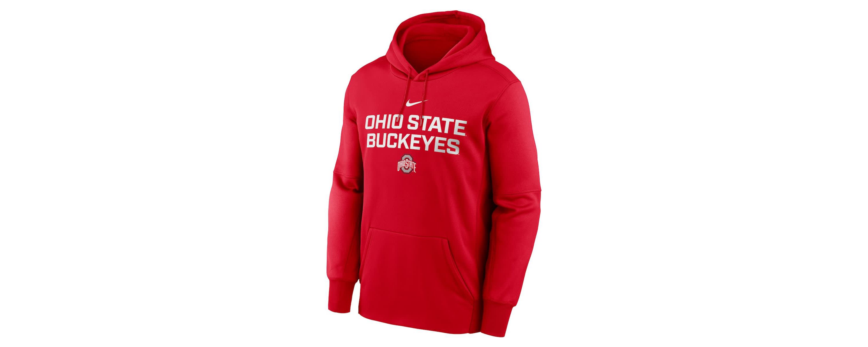 NCAA Nike Ohio State Buckeyes Team Stacked Performance Pullover Hoodie