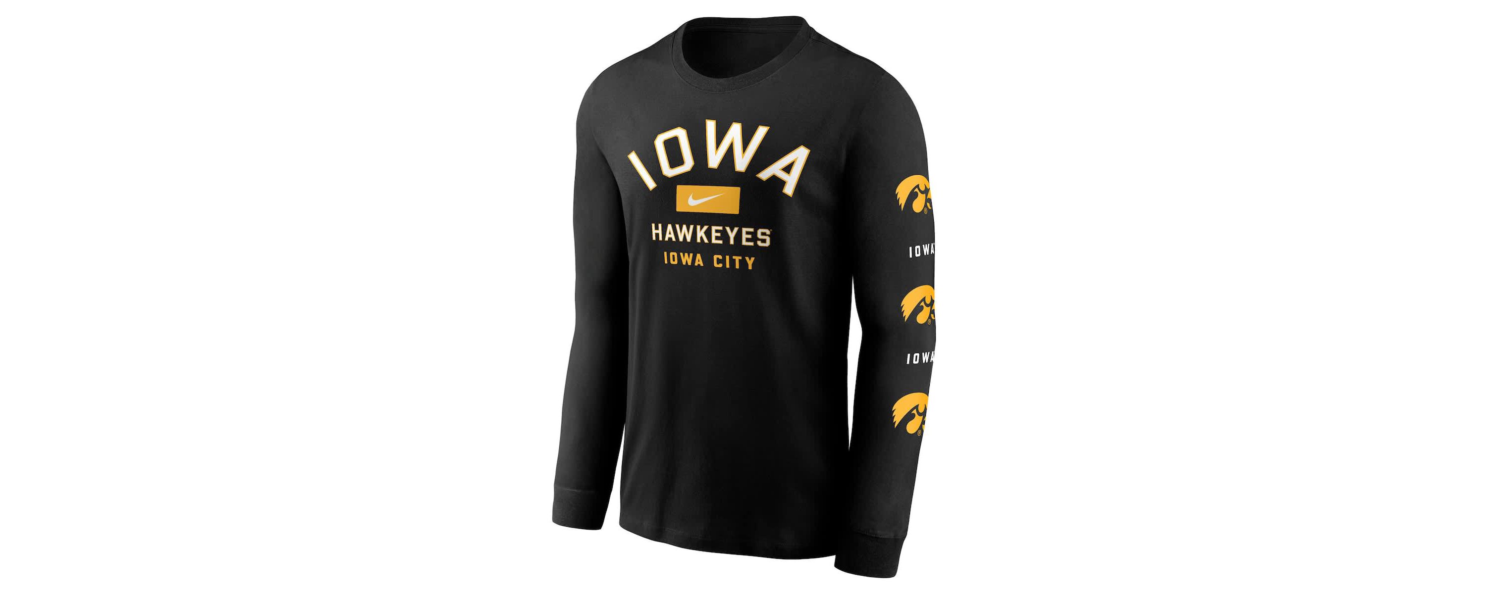 NCAA Nike Iowa Hawkeyes Classic Location Long Sleeve T-Shirt