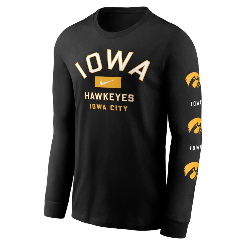 NCAA Nike Iowa Hawkeyes Classic Location Long Sleeve T-Shirt