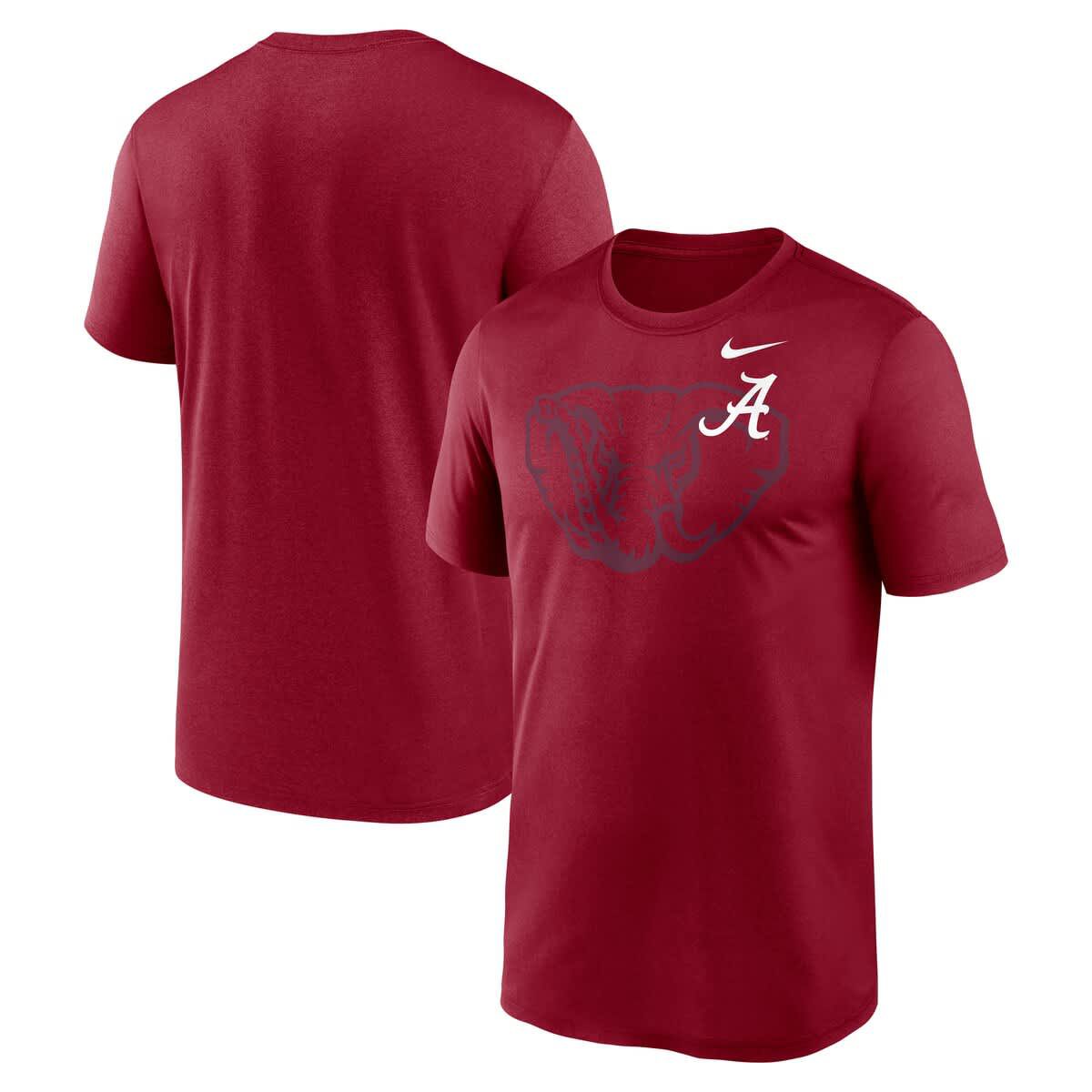 Alabama Crimson Tide NCAA Nike Alabama Tide Campus Shadow Legend Performance T-Shirt