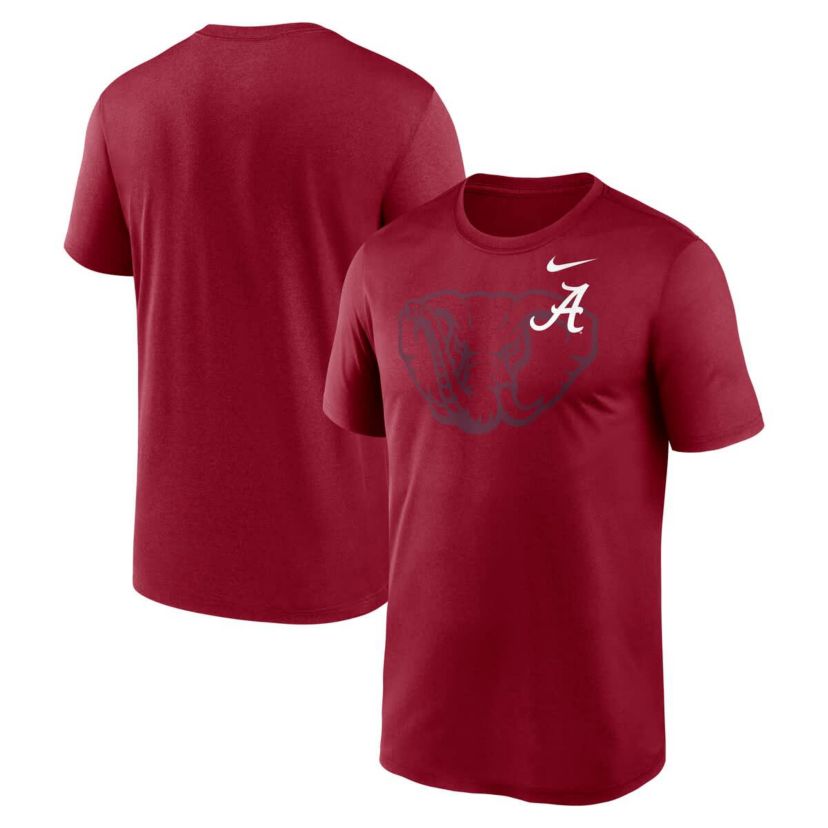 Alabama Crimson Tide NCAA Nike Alabama Tide Campus Shadow Legend Performance T-Shirt