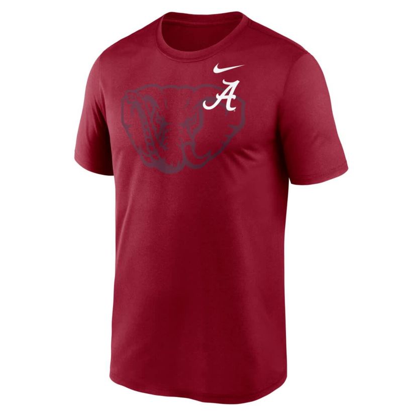 Alabama Crimson Tide NCAA Nike Alabama Tide Campus Shadow Legend Performance T-Shirt
