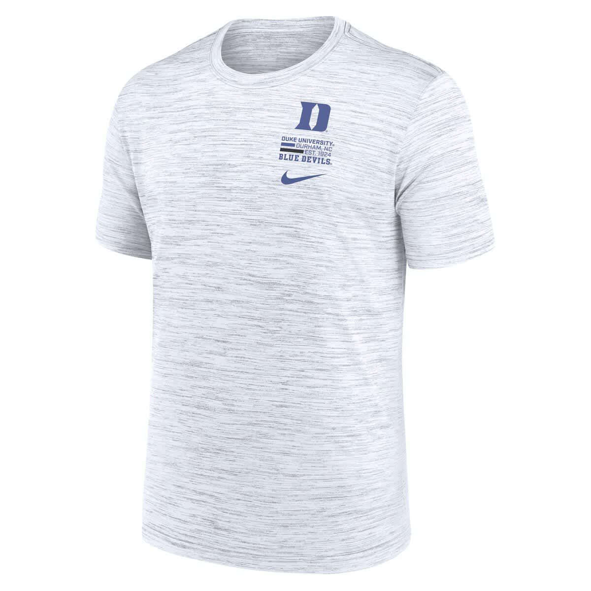 Duke Blue Devils NCAA Nike Duke Devils Velocity Stacked Dri-FIT T-Shirt