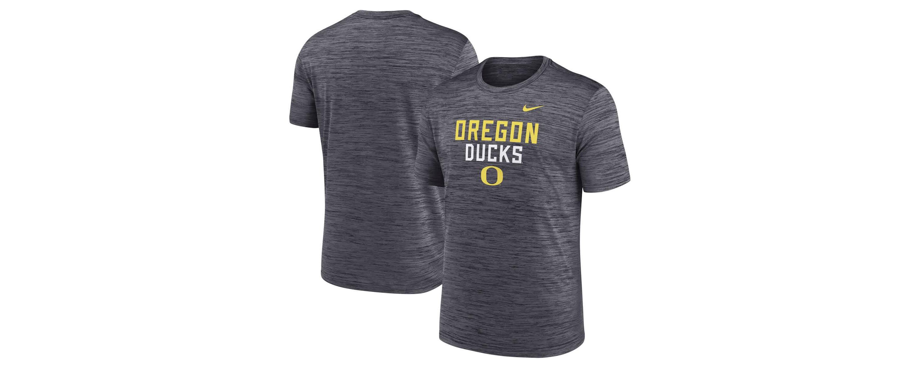 NCAA Nike Oregon Ducks Campus Center Stack Velocity Dri-FIT T-Shirt