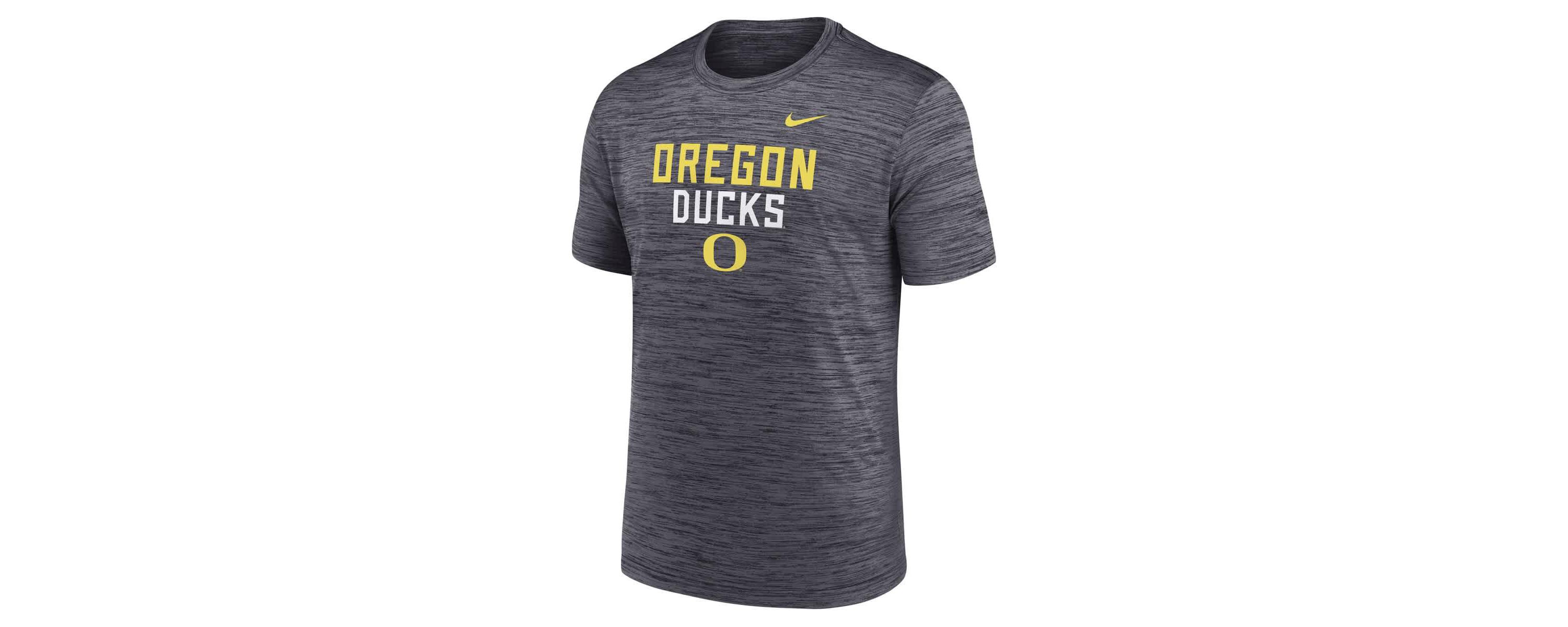 NCAA Nike Oregon Ducks Campus Center Stack Velocity Dri-FIT T-Shirt