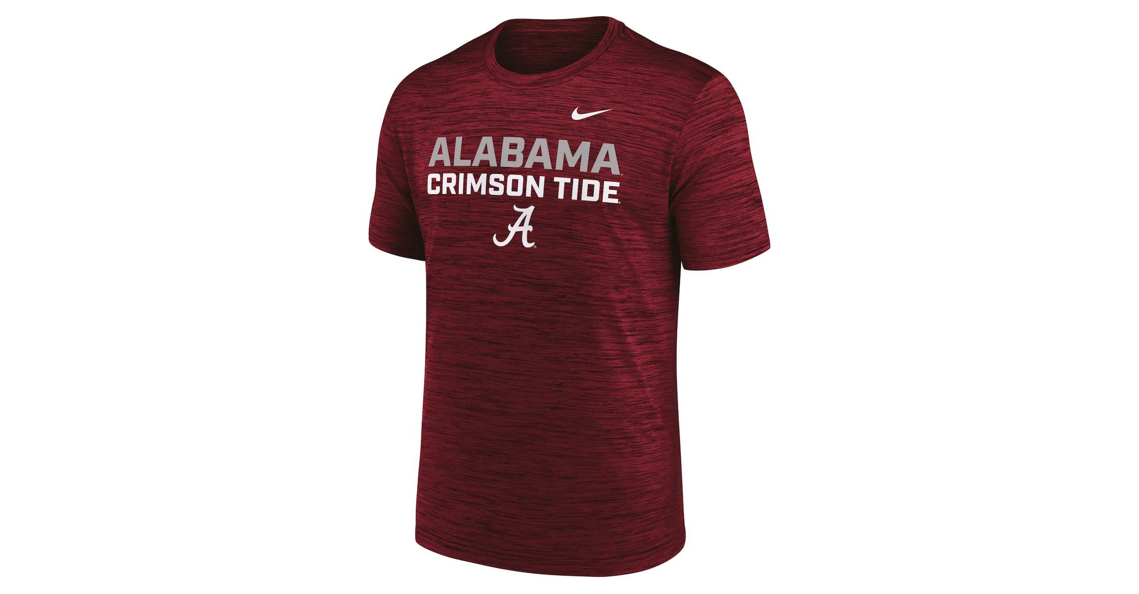 Alabama Crimson Tide NCAA Nike Alabama Tide Campus Center Stack Velocity Dri-FIT T-Shirt