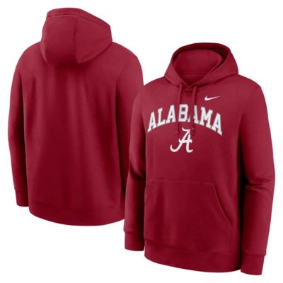 Men's Alabama Crimson Tide NCAA Nike Alabama Tide Club Fleece Arch Pullover Hoodie, 2XL