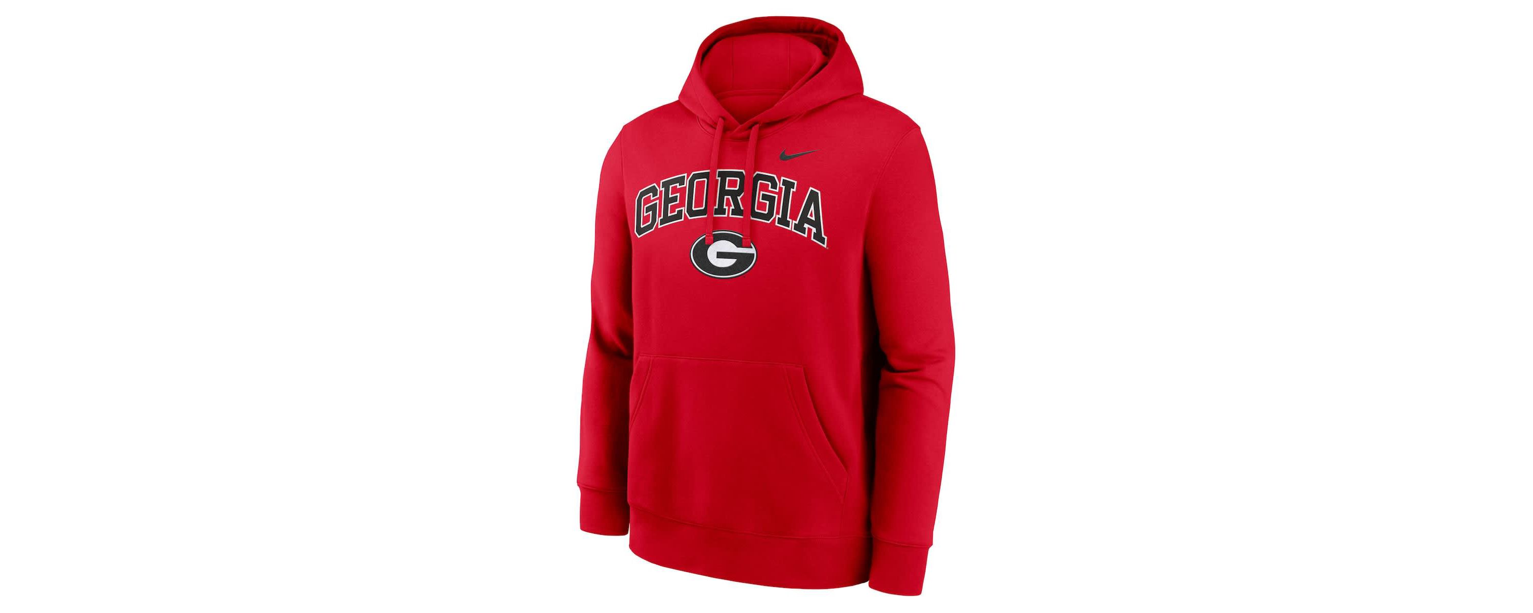 NCAA Nike Georgia Bulldogs Club Fleece Arch Pullover Hoodie