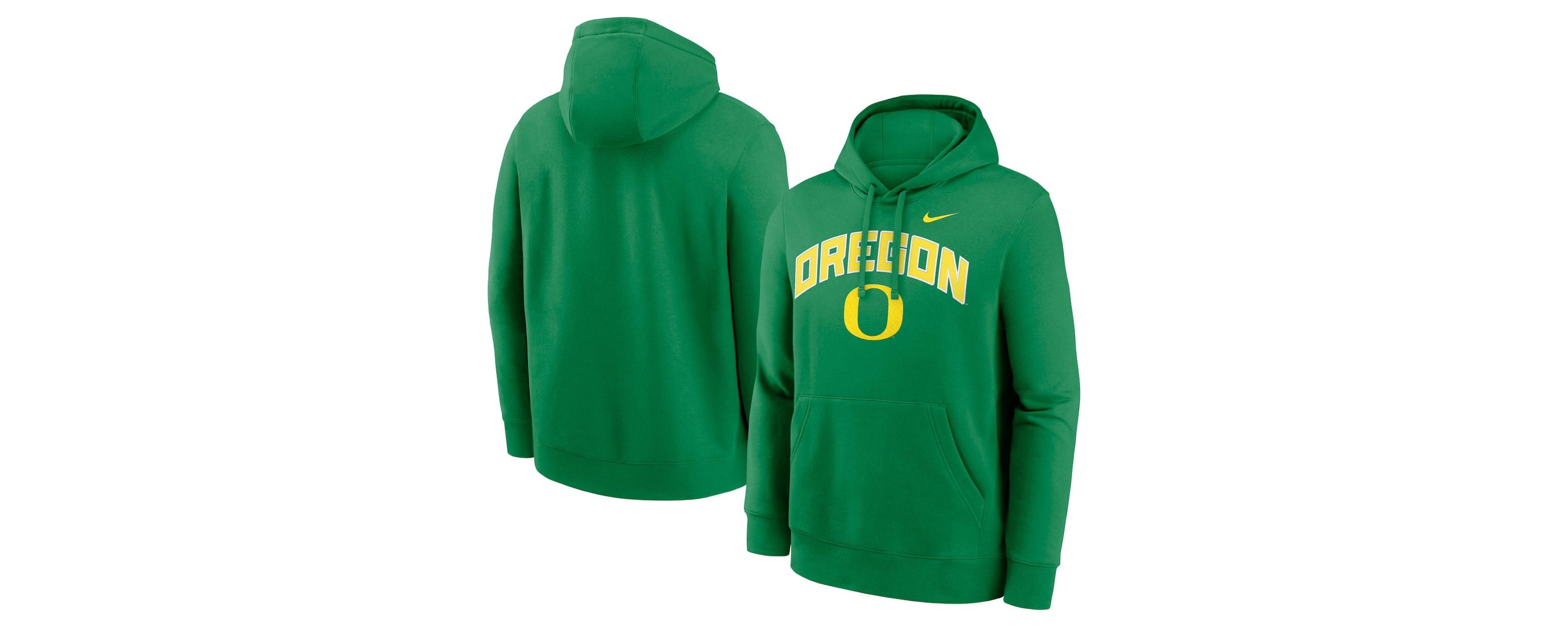 NCAA Nike Oregon Ducks Club Fleece Arch Pullover Hoodie