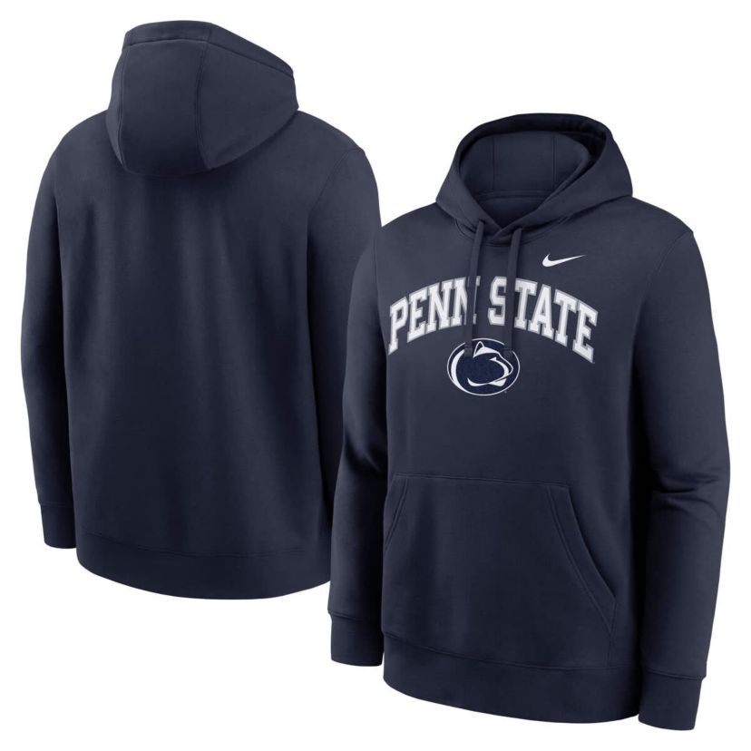 NCAA Nike Penn State Nittany Lions Club Fleece Arch Pullover Hoodie