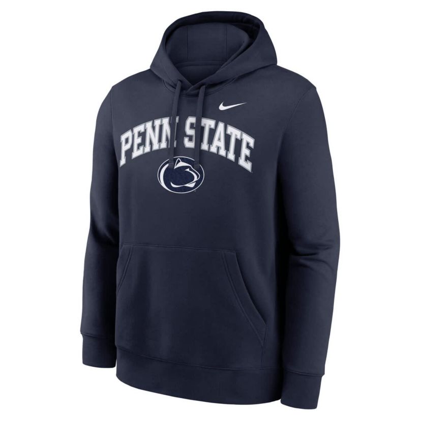 NCAA Nike Penn State Nittany Lions Club Fleece Arch Pullover Hoodie
