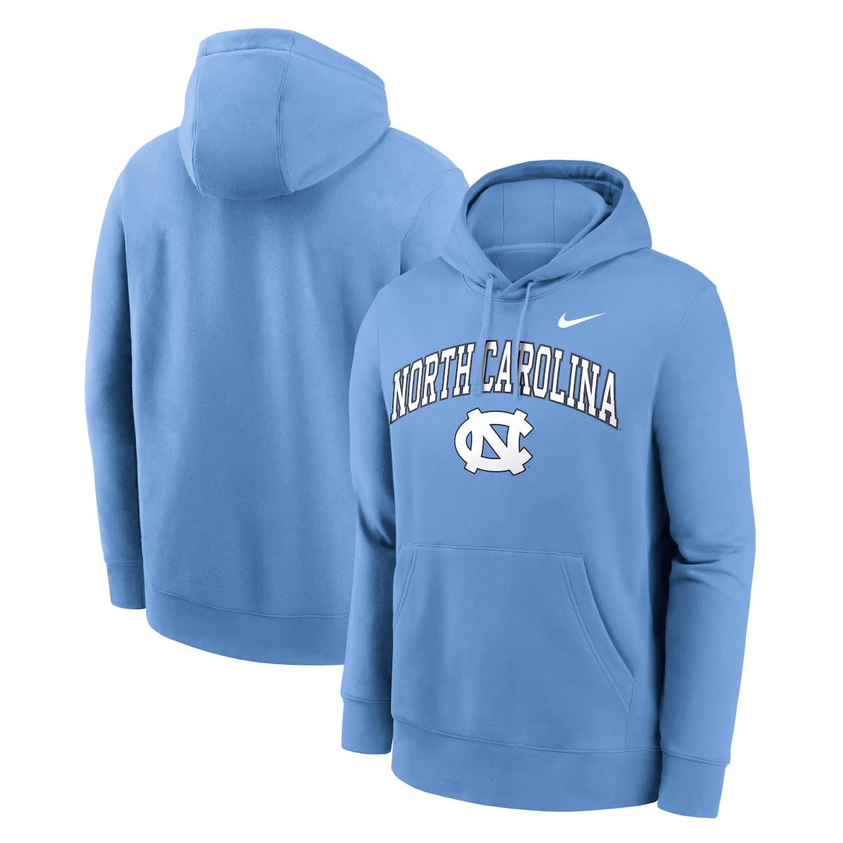 NCAA Nike Carolina North Carolina Tar Heels Club Fleece Arch Pullover Hoodie