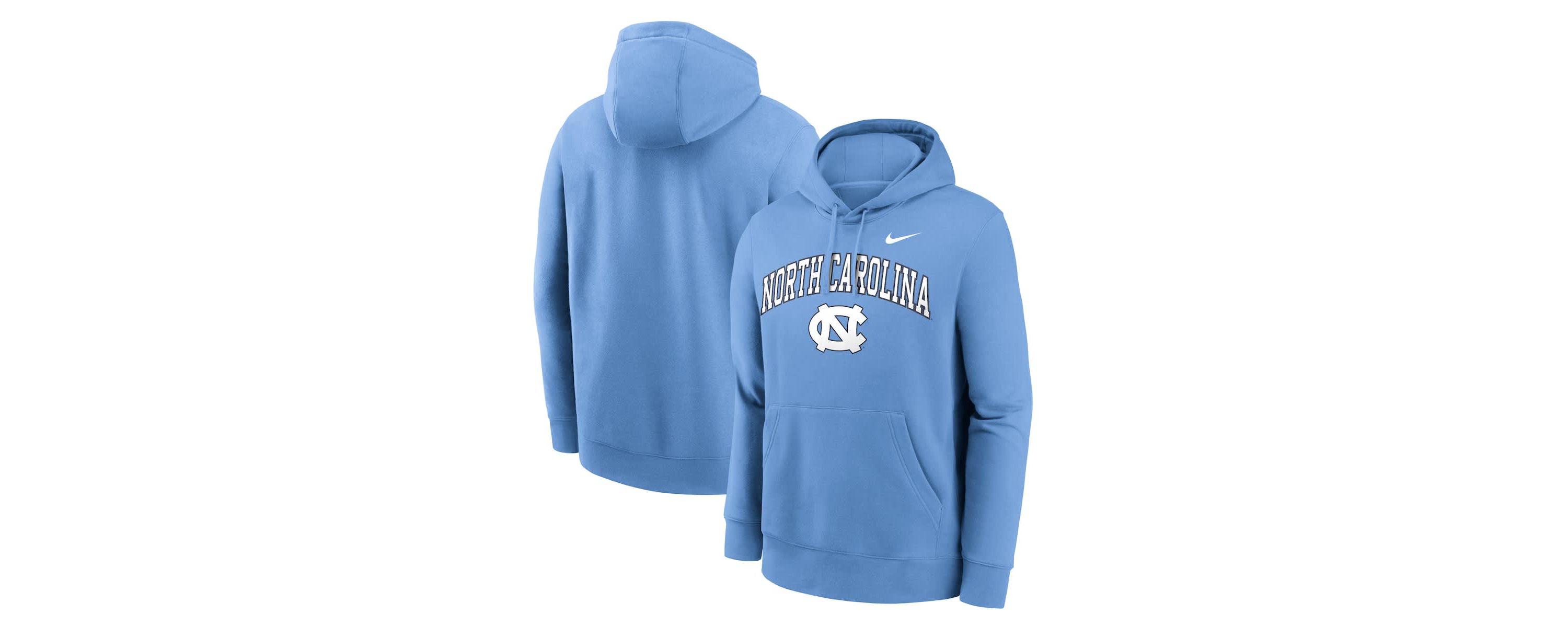 NCAA Nike Carolina North Carolina Tar Heels Club Fleece Arch Pullover Hoodie