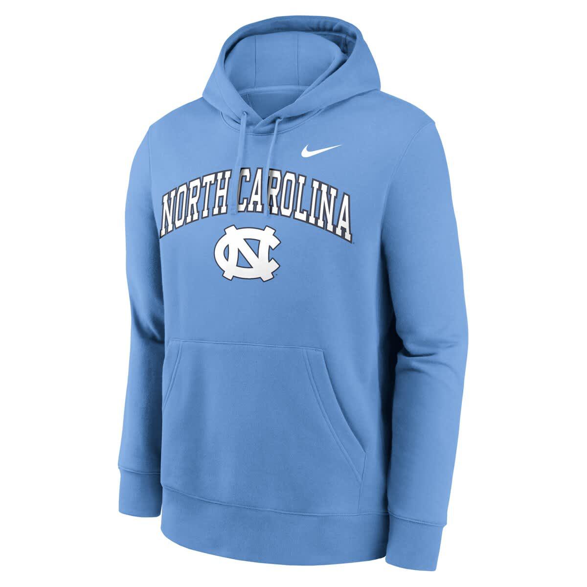NCAA Nike Carolina North Carolina Tar Heels Club Fleece Arch Pullover Hoodie