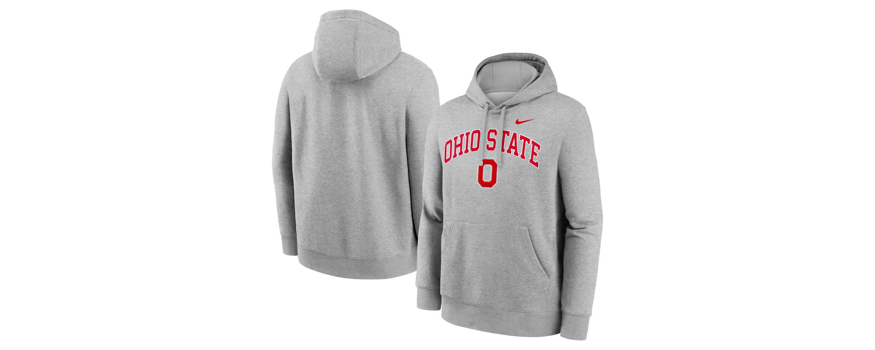 NCAA Nike Ohio State Buckeyes Club Fleece Arch Pullover Hoodie