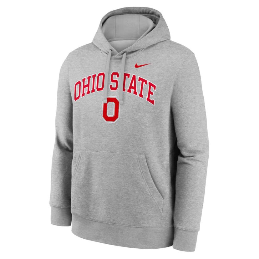 NCAA Nike Ohio State Buckeyes Club Fleece Arch Pullover Hoodie