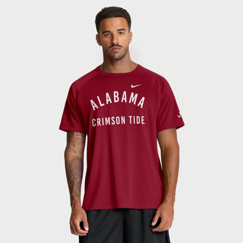 Alabama Crimson Tide NCAA Nike Alabama Tide Premium Performance Ready Raglan Dri-FIT T-Shirt