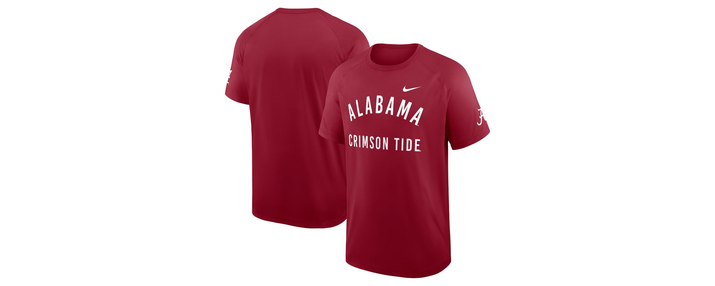 Alabama Crimson Tide NCAA Nike Alabama Tide Premium Performance Ready Raglan Dri-FIT T-Shirt