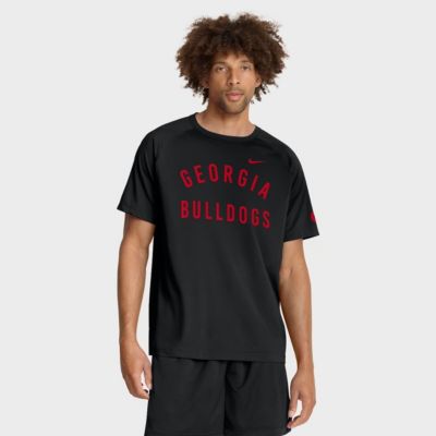 Men's NCAA Nike Georgia Bulldogs Premium Performance Ready Raglan Dri-FIT T-Shirt