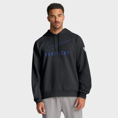 Men's NCAA Nike Kentucky Wildcats Premium Raglan Dri-FIT Hoodie, Black, Large