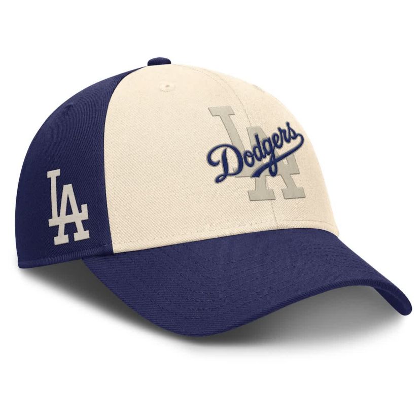 MLB Nike Royal/Natural Los Angeles Dodgers Statement Club Performance Adjustable Hat