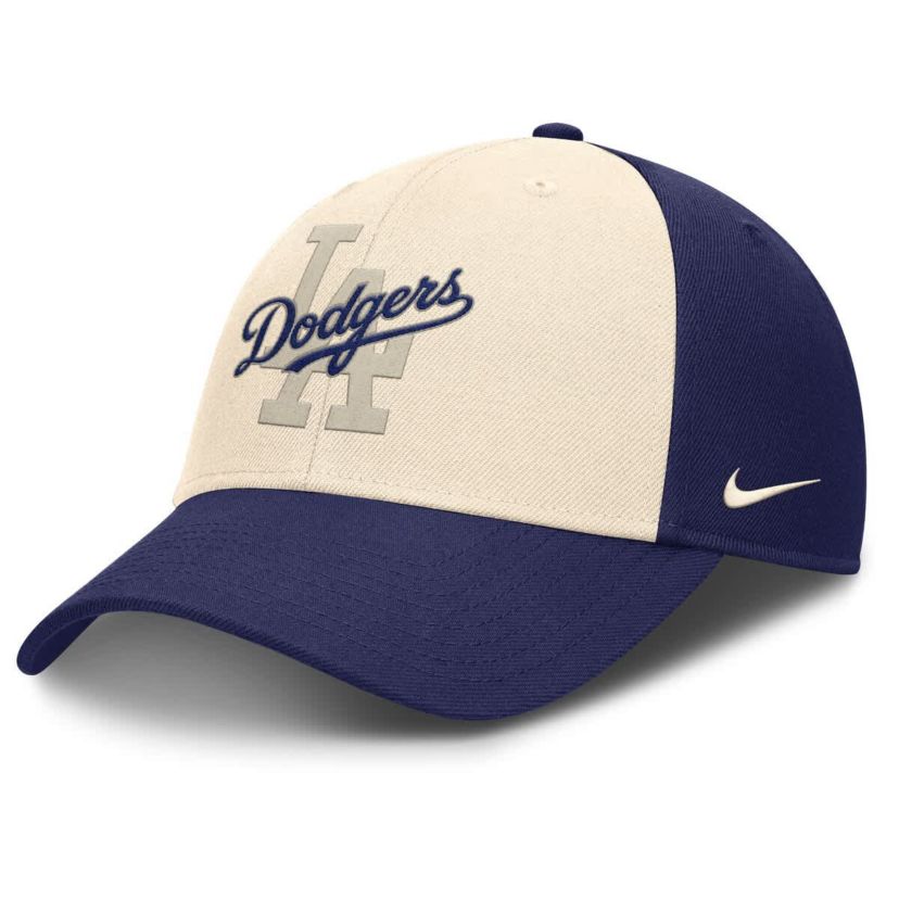 MLB Nike Royal/Natural Los Angeles Dodgers Statement Club Performance Adjustable Hat
