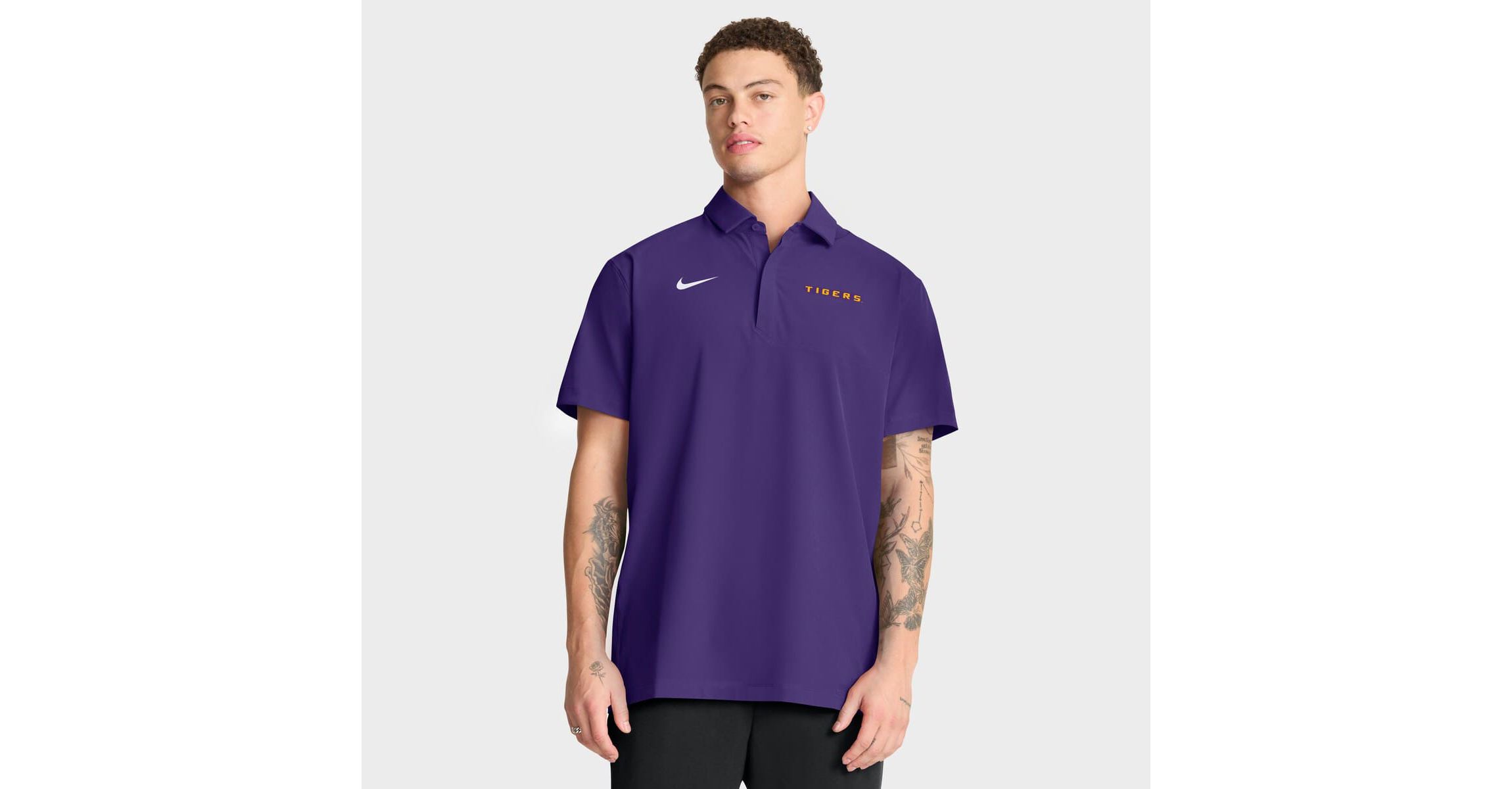 NCAA Nike LSU Tigers 2025 Coaches Sideline Polo