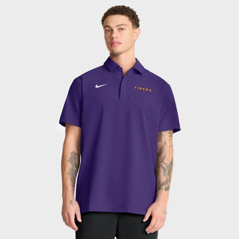 NCAA Nike LSU Tigers 2025 Coaches Sideline Polo