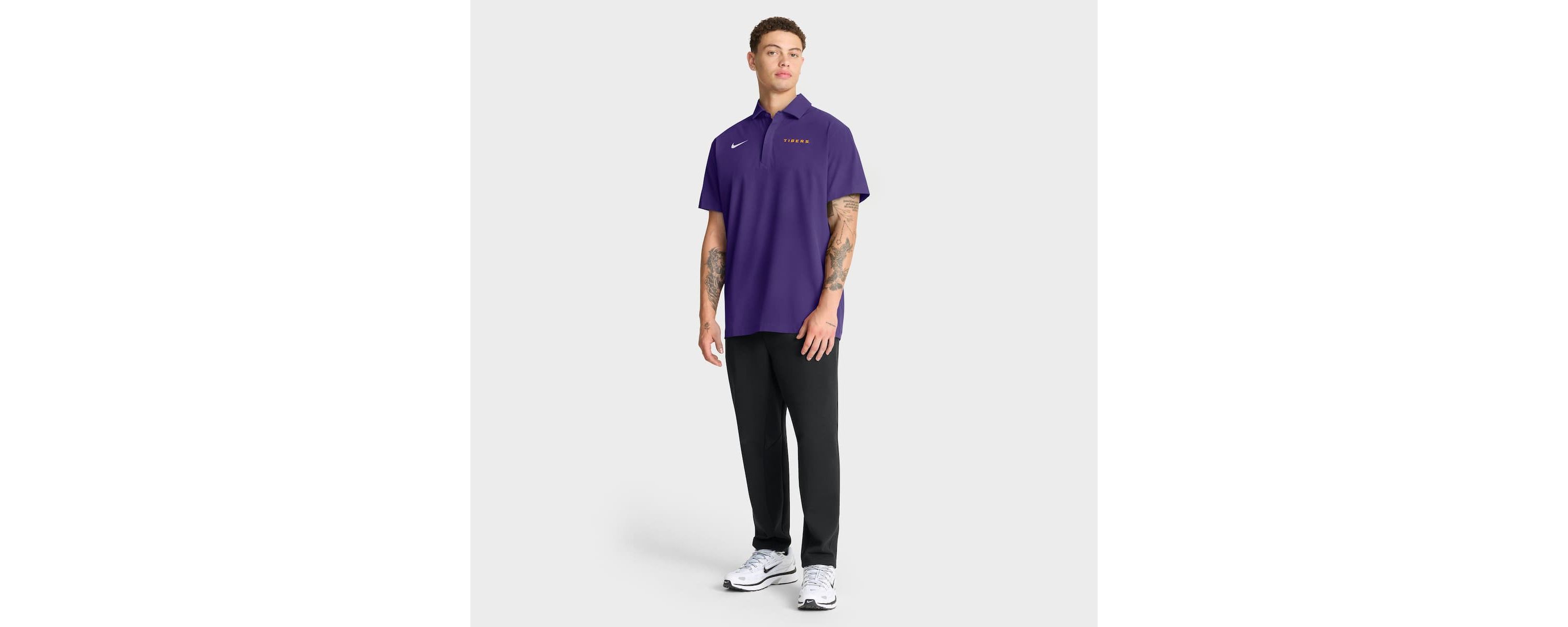 NCAA Nike LSU Tigers 2025 Coaches Sideline Polo