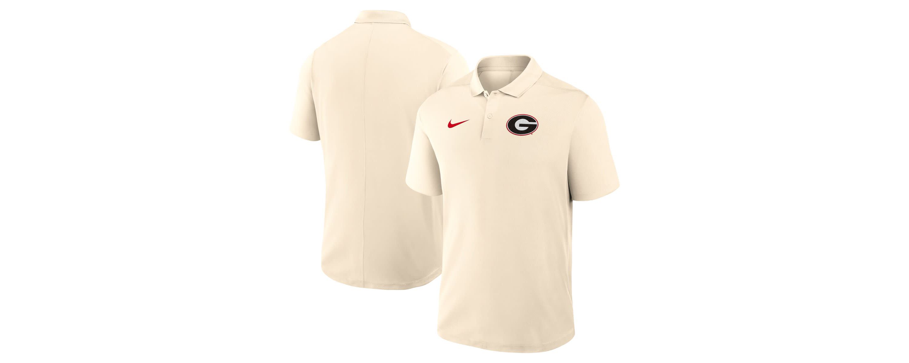 NCAA Nike Georgia Bulldogs Primary Logo Victory Performance Polo