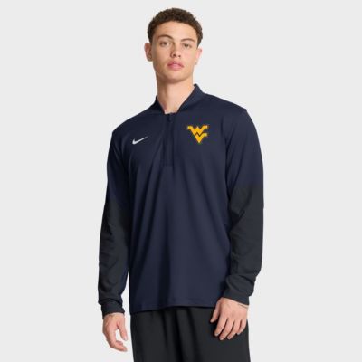 Men's NCAA Nike West Virginia Mountaineers One Goal Performance Half-Zip Pullover