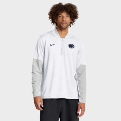 Men's NCAA Nike Penn State Nittany Lions One Goal Performance Half-Zip Pullover, White, 2XL