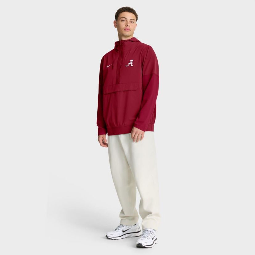 Alabama Crimson Tide NCAA Nike Alabama Tide Anorak Half-Zip Hoodie Jacket