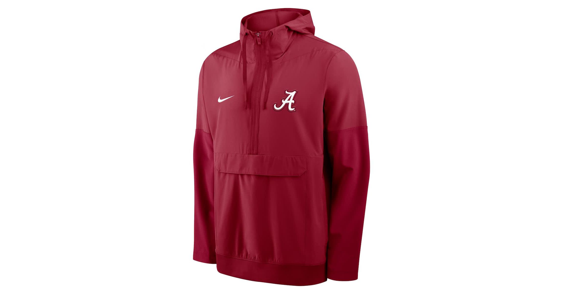 Alabama Crimson Tide NCAA Nike Alabama Tide Anorak Half-Zip Hoodie Jacket