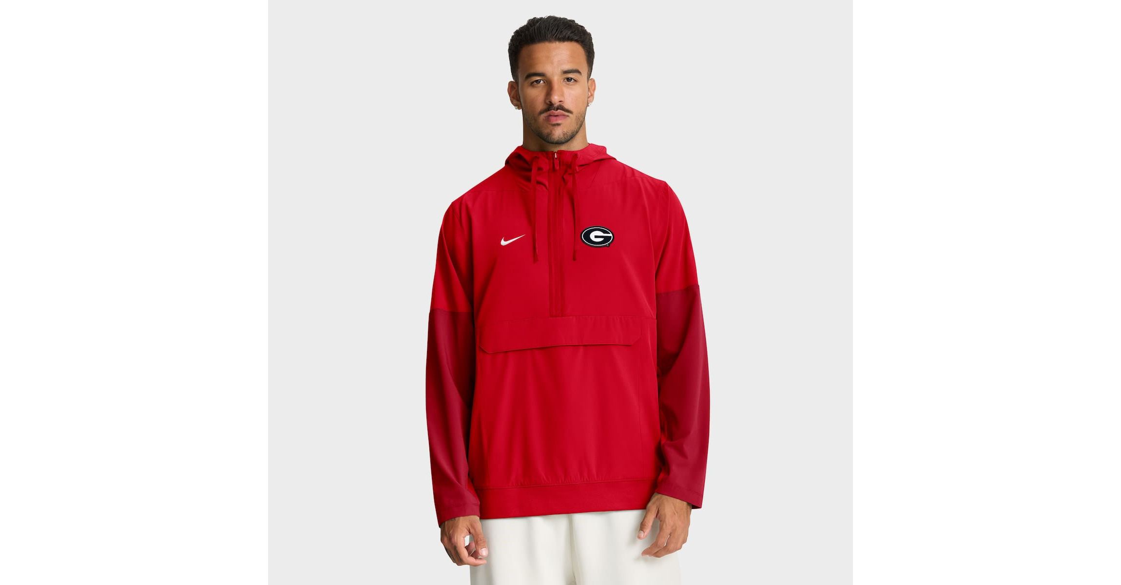 NCAA Nike Georgia Bulldogs Anorak Half-Zip Hoodie Jacket