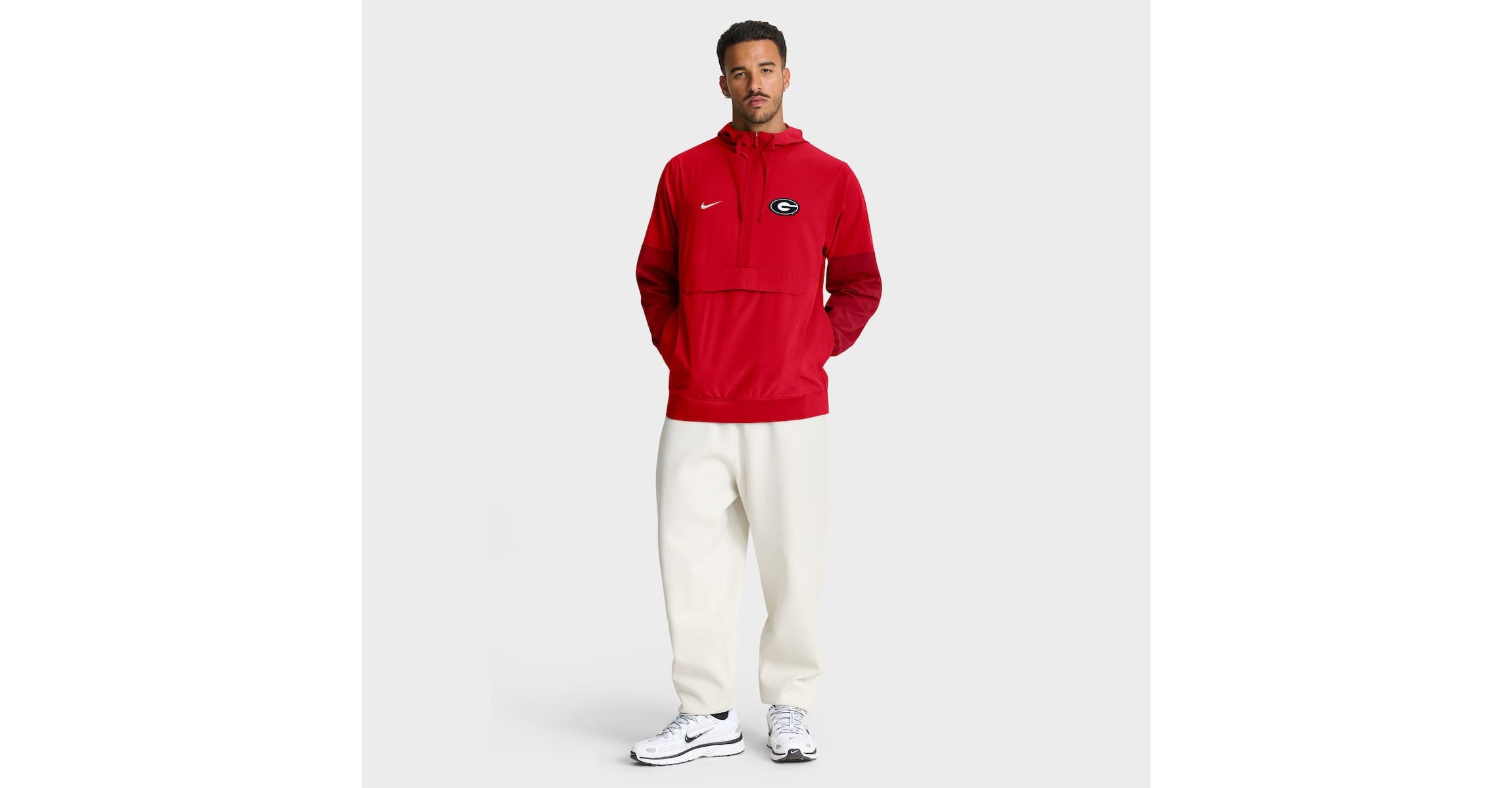 NCAA Nike Georgia Bulldogs Anorak Half-Zip Hoodie Jacket