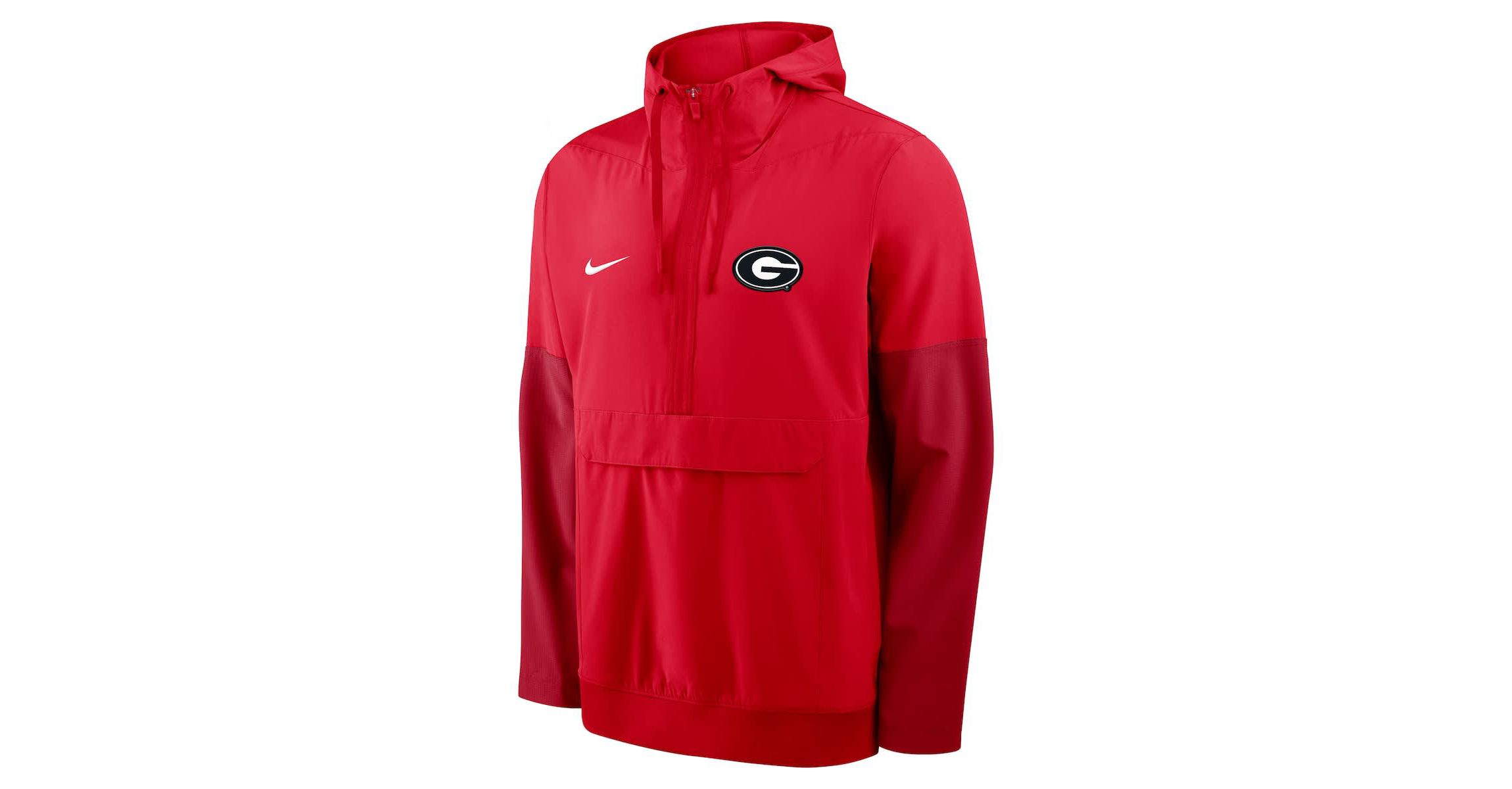 NCAA Nike Georgia Bulldogs Anorak Half-Zip Hoodie Jacket