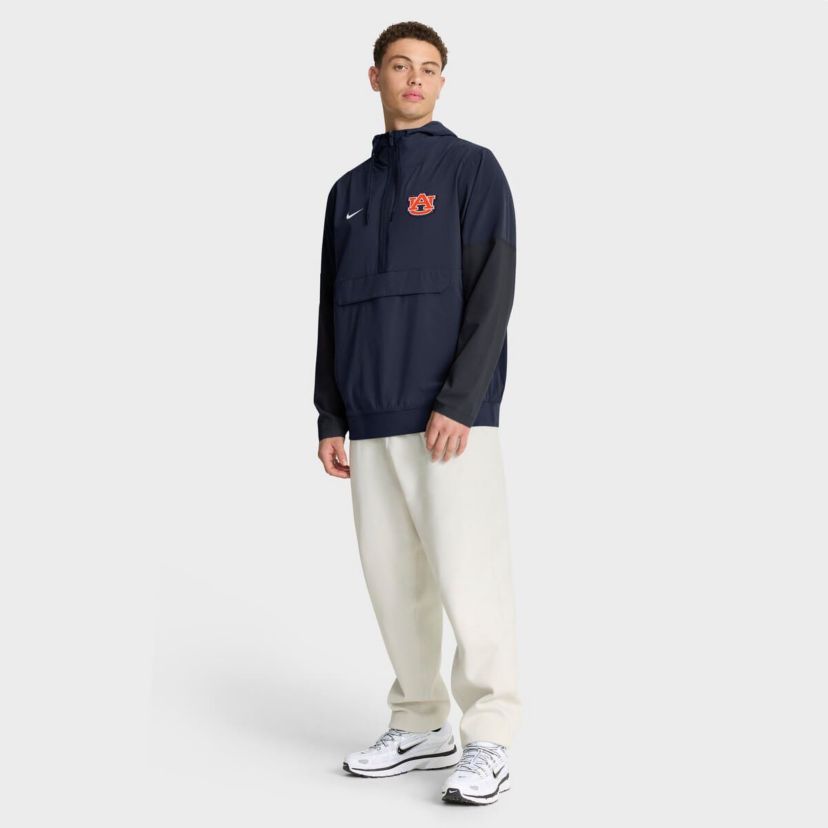 NCAA Nike Auburn Tigers Anorak Half-Zip Hoodie Jacket