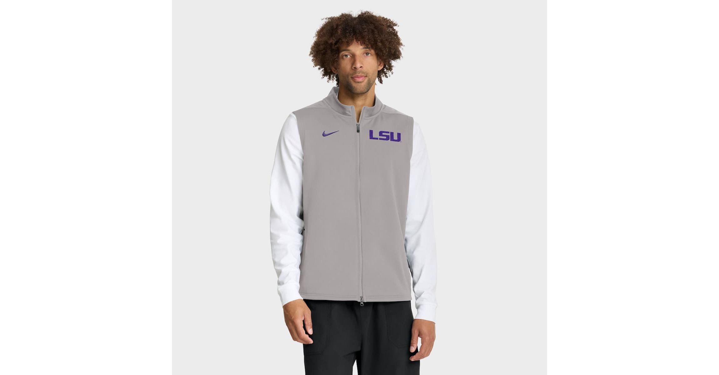 NCAA Nike LSU Tigers Primetime Victory Performance Full-Zip Vest